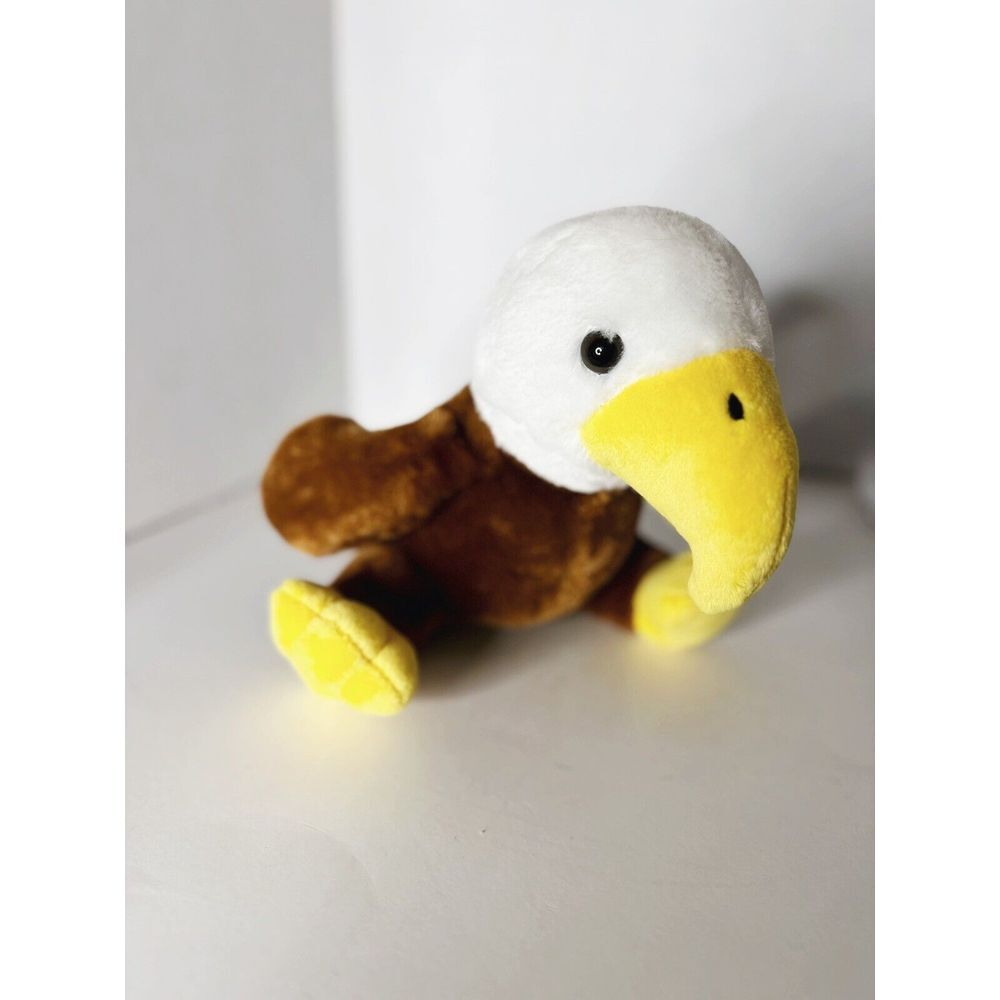 BALD EAGLE‎ 7" Plush Brown Toy Hitwear Toys Stuffed Bird Animal Shirt